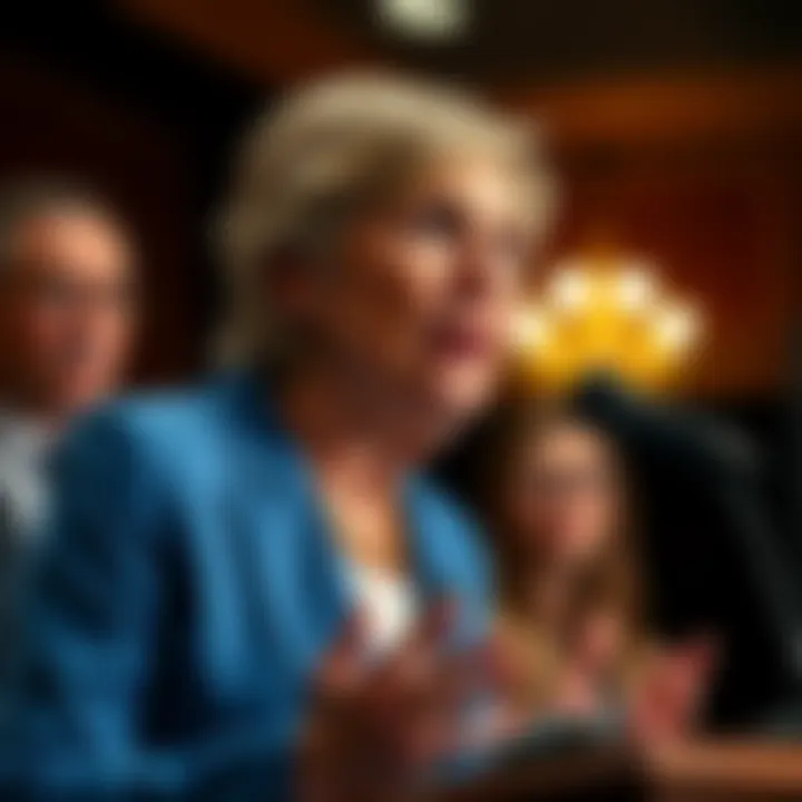 Senator Cynthia Lummis speaks about her proposal for a Bitcoin tax exemption at a press conference.