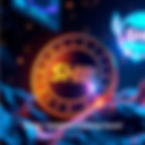A graphic of the SHIB token logo with exciting visuals suggesting major updates and market changes ahead