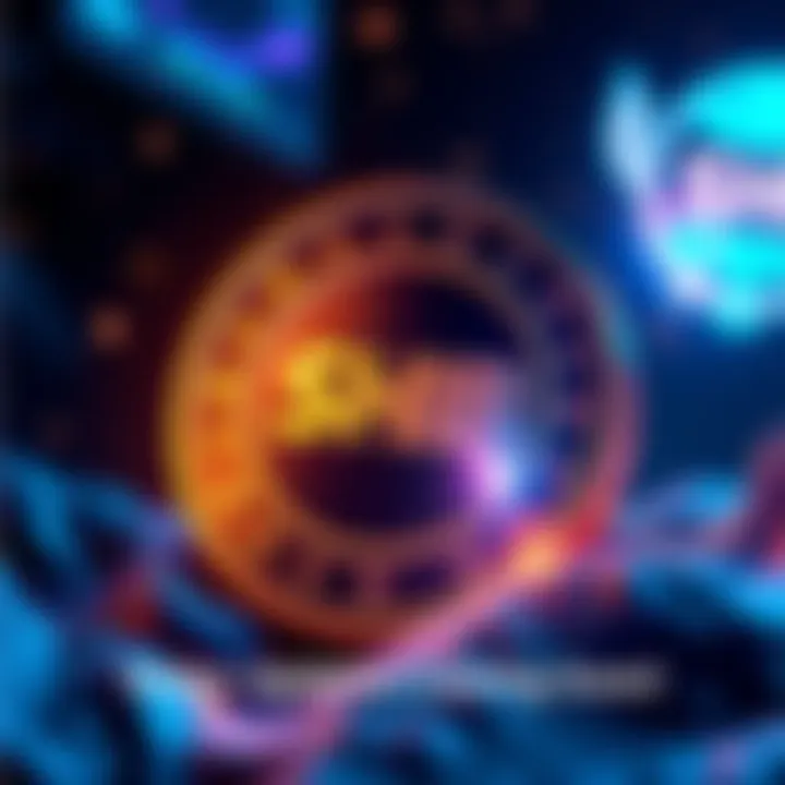 A graphic of the SHIB token logo with exciting visuals suggesting major updates and market changes ahead