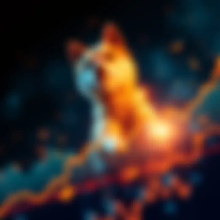 Graph showing Shiba Inu coin price increase with burning token effect