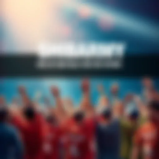 A group of people wearing ShibArmy merchandise, raising their hands in solidarity