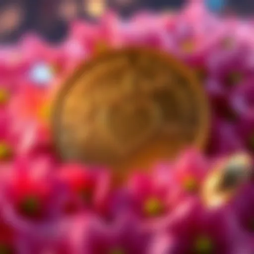 A tribute coin featuring Valeria Marquez's name and a heart symbol, surrounded by flowers, representing remembrance and justice.