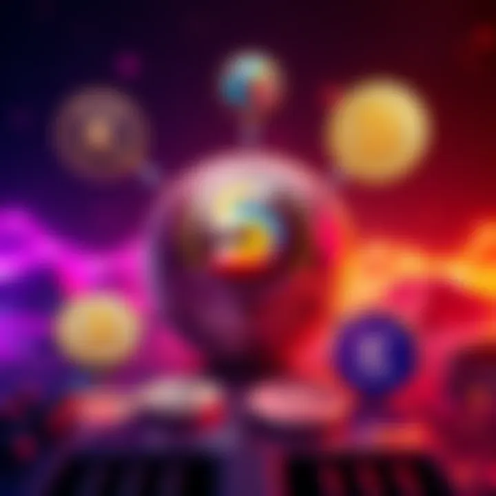 A graphic showing Solana's logo surrounded by emerging cryptocurrencies like Kaspa and Sui, symbolizing competition in the crypto market.