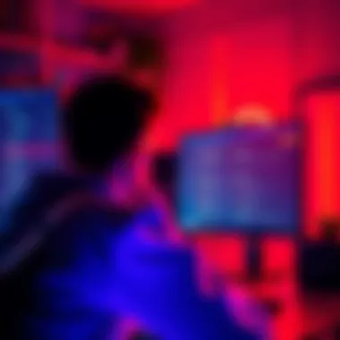 A person looking at a computer screen displaying Solana staking information and wallet options