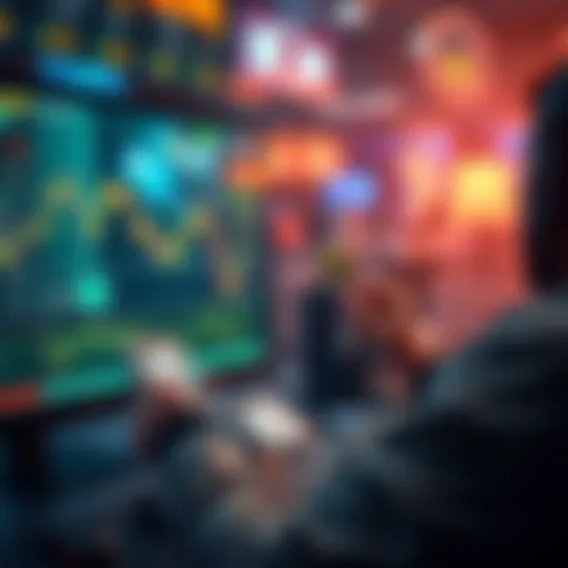 A person analyzing Sorare cards and market trends on a computer screen
