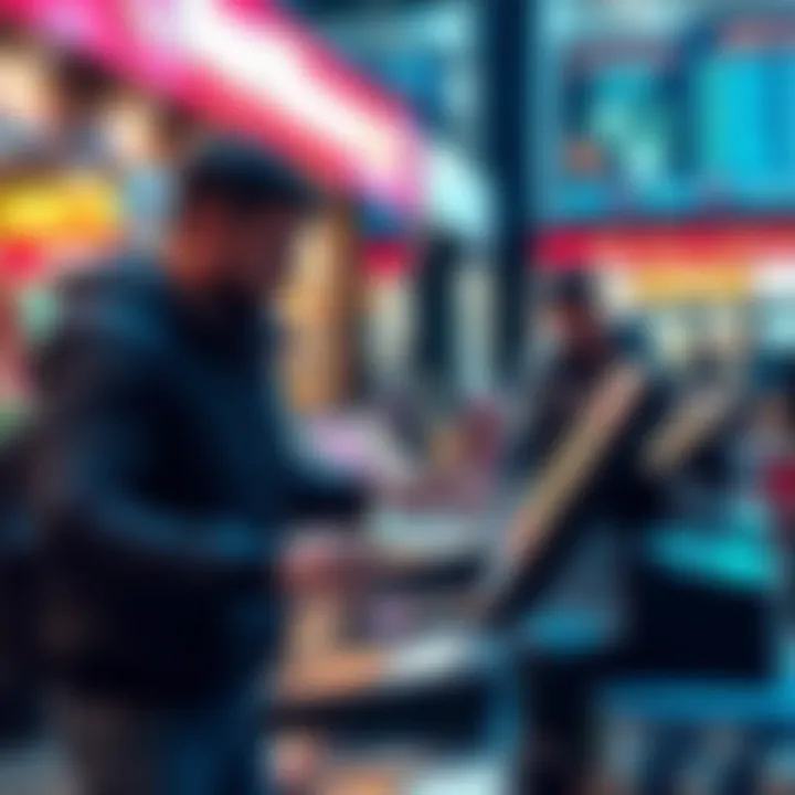 Square's promotional video showing merchants using point-of-sale systems to accept Bitcoin payments.