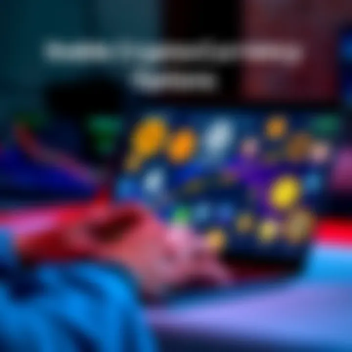 A person reviewing various stable cryptocurrency symbols on a laptop, considering investment choices beyond Bitcoin.