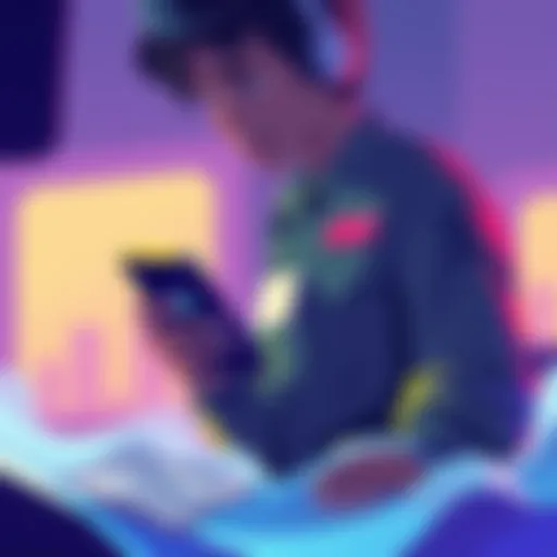 Illustration showing a person using Trust Wallet to stake Ada with additional purchases