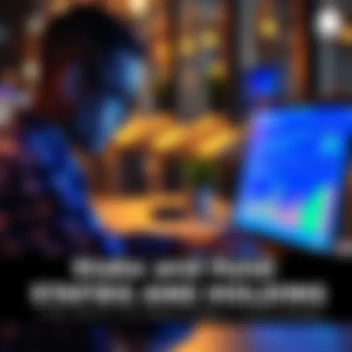 Person analyzing charts and graphs on a laptop, focused on investment strategy for profitability