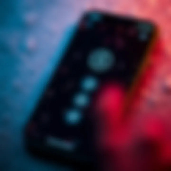 A close-up of a smartphone with a frozen screen, showing a PIN entry field, indicating a troubleshooting issue.