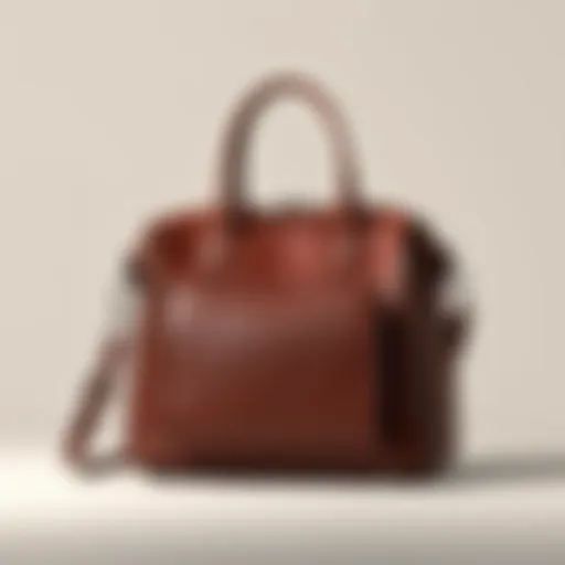 A trendy CAW bag displayed against a neutral background, showcasing its practical features and fashionable design, perfect for various occasions.
