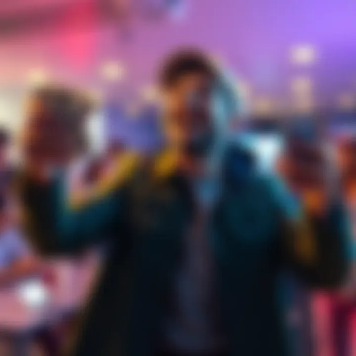 A happy person celebrating after withdrawing a large sum of money from Uphold, with cash and a smartphone in hand.