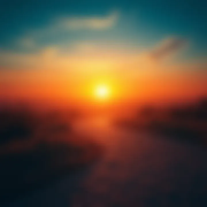 A tranquil sunset illuminating a winding path, symbolizing choices and time in life.