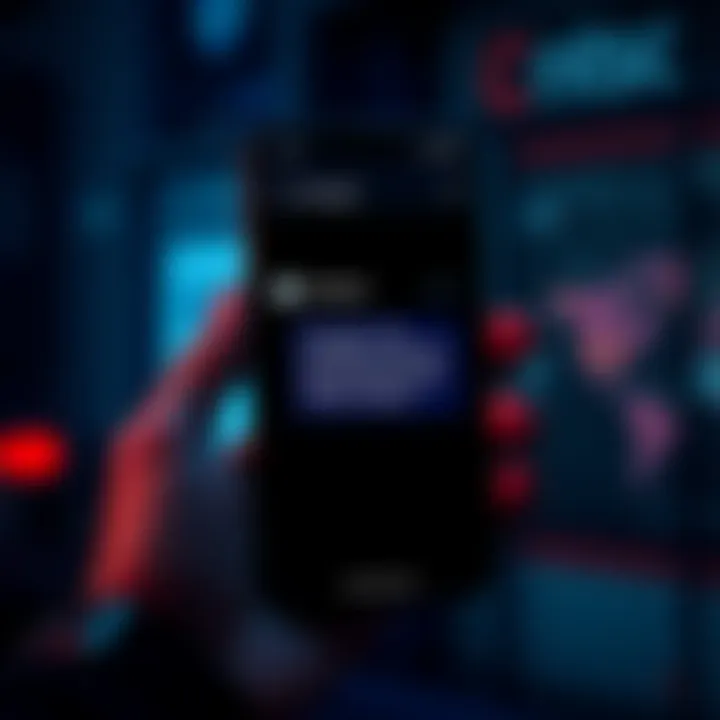 A phone displaying a text message about a Coinbase account that looks suspicious