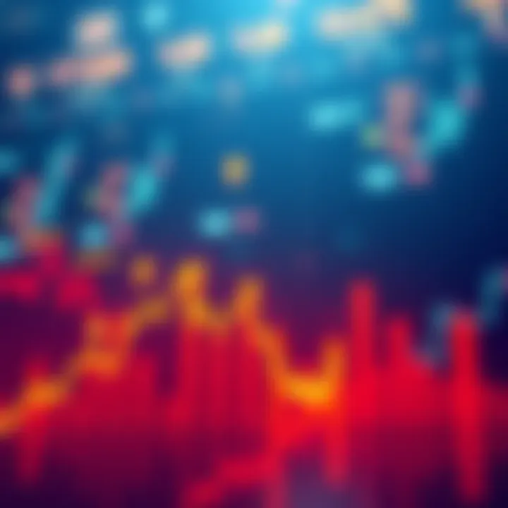 A visual representation of an altcoin chart showing a downward trend with tariff symbols overlayed, illustrating market impact.
