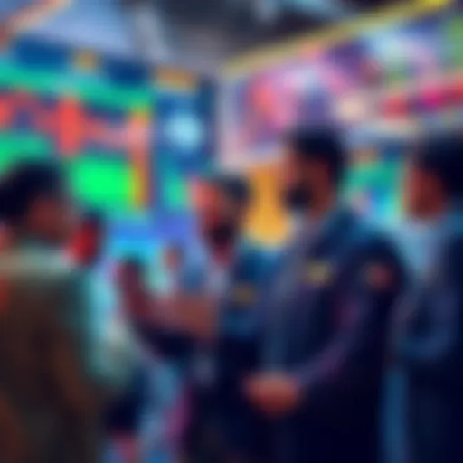 A vibrant discussion among traders sharing insights and strategies