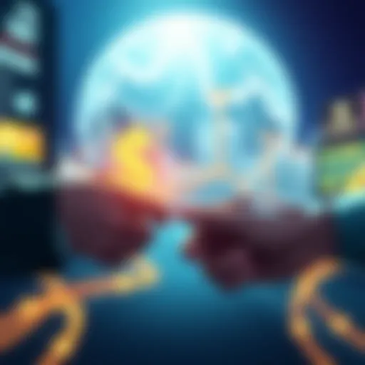 Illustration showing the transfer of USDC from Base network to Solana wallet