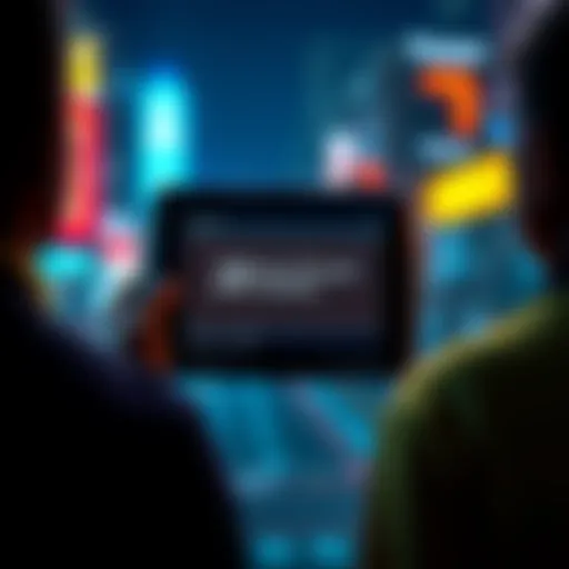 A Trezor 5 device displaying a 20-word seed phrase on its screen with a concerned user looking on.