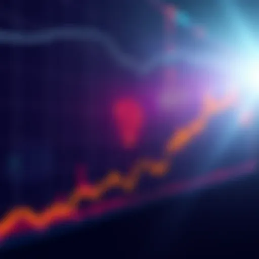 A chart showing fluctuations in Tron cryptocurrency value with an upward trend highlighted.