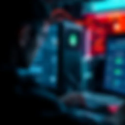 A person looking at a computer screen with network connection settings open, focused on troubleshooting node issues.