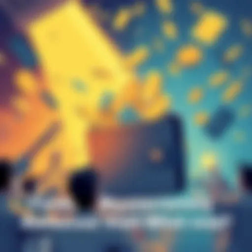 Illustration showing funds being withdrawn from a Trust Wallet, with confused people looking for answers