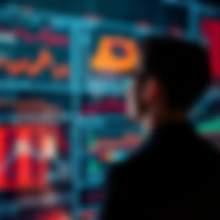 A person looking at a digital screen filled with various signal graphs and data points, contemplating the importance of understanding signals.