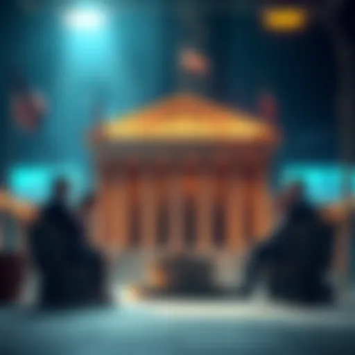 Major U.S. banks discussing the creation of a new crypto stablecoin, symbolizing teamwork in finance