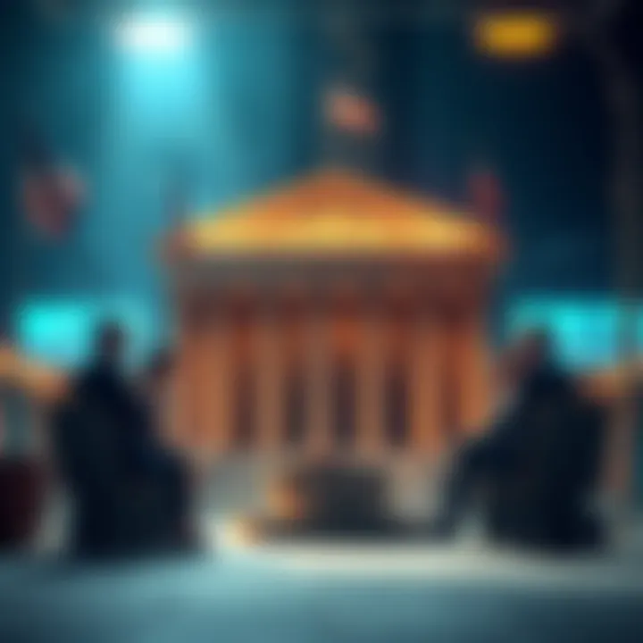 Major U.S. banks discussing the creation of a new crypto stablecoin, symbolizing teamwork in finance