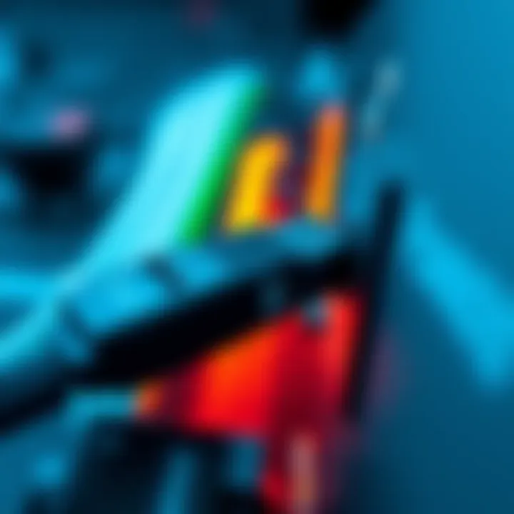 A close-up of a USB adapter plugged into a Ledge Stax device, highlighting potential security concerns and port placement issues.