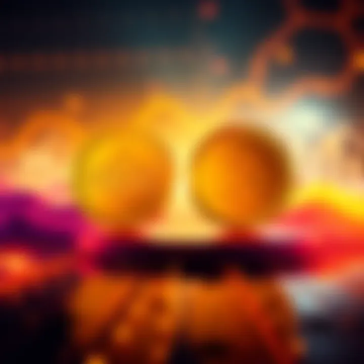 USDC and USDT logos with Kaspa platform background, symbolizing their launch.