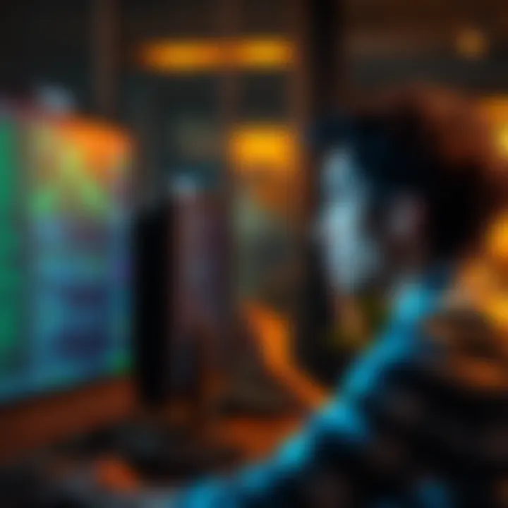 A person looking at a computer screen, puzzled by the missing 'Sell' button for USDC transactions.