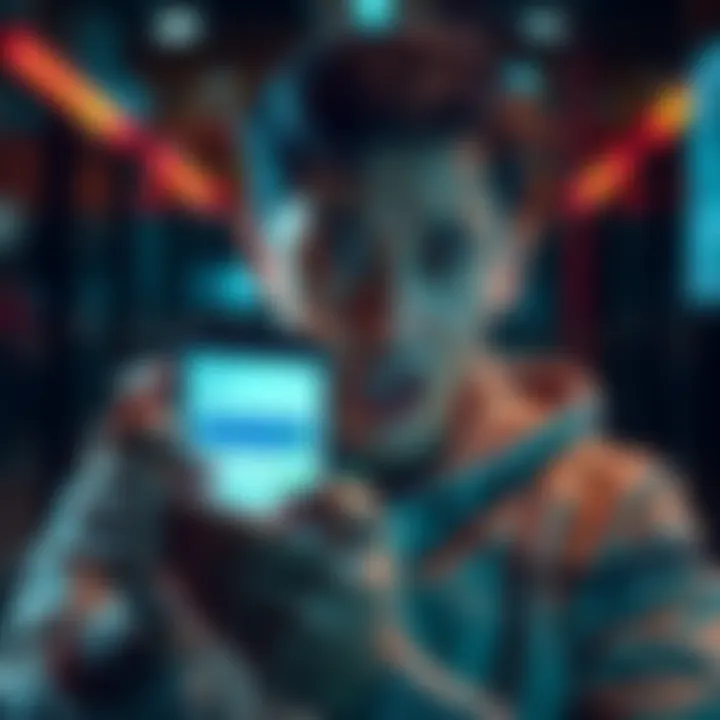 Person looking frustrated while holding a smartphone with a financial app open, showing concerns about security settings.