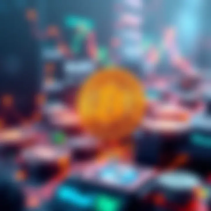 A graphic showing Wrapped Bitcoin tokens on the Solana blockchain with visuals of digital assets and exchange platforms
