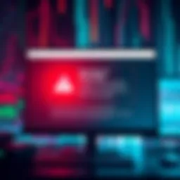 A computer screen displaying a warning about a leaked private key in a web3 application, highlighting security threats to user data.