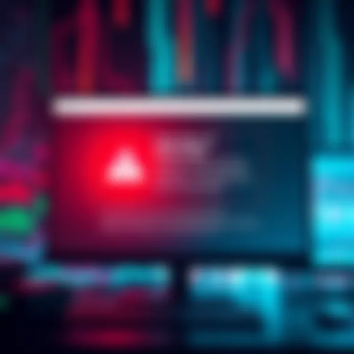A computer screen displaying a warning about a leaked private key in a web3 application, highlighting security threats to user data.
