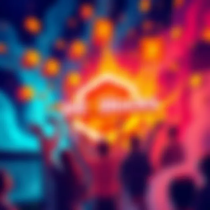 A vibrant graphic showing the WENBlocks logo with miners celebrating the fair-launch of mirrored tokens, surrounded by digital tokens and community members engaging with the project.