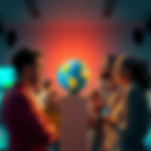 Group of people expressing concerns about Atlas Earth's future and ad quality