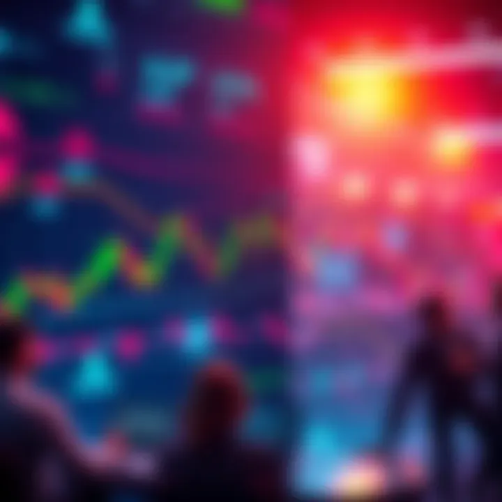 Graph showing XCH price trends with trading indicators and participants discussing strategies