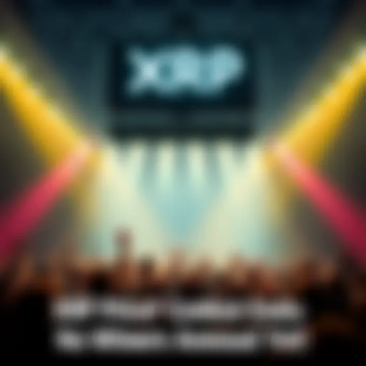 A graphic showing the conclusion of the Uphold XRP Price Prediction Contest with empty winner announcements and a worried crowd.