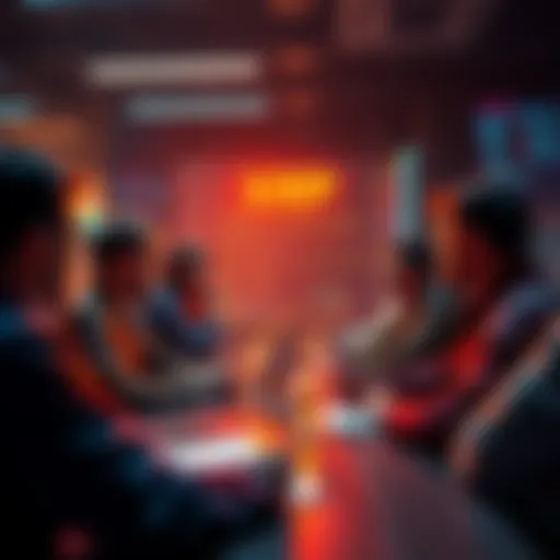 A group of people discussing XRP on user boards, highlighting technology and partnerships in cryptocurrency