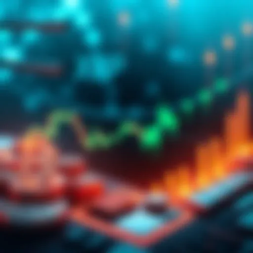 A graphic showing XRP cryptocurrency trends and market insights for May 2025, featuring a chart and digital currency symbols.