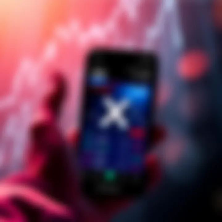 XRP Cryptocurrency and Wallets A person holding a smartphone displaying XRP crypto prices, with a cold wallet in the background