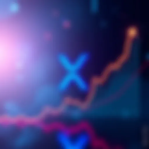 XRP logo displayed with a rising graph indicating price predictions and market impact of ETF approval