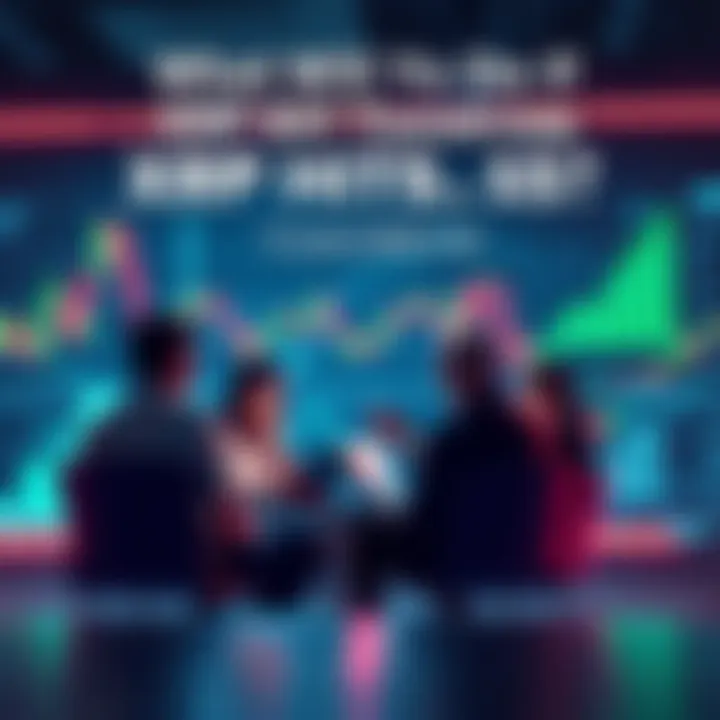 People discussing strategies for XRP reaching $5 with charts and graphs in the background