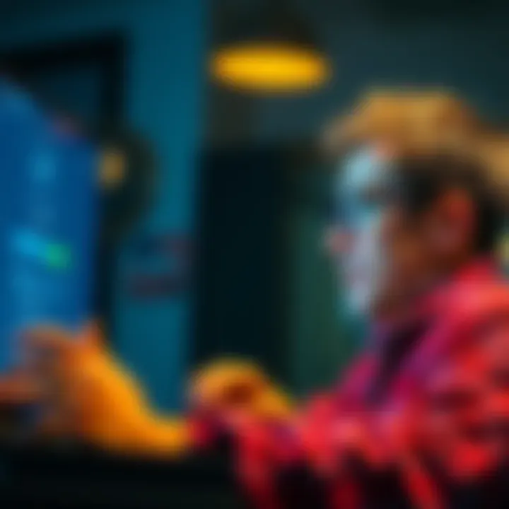A person looking at their screen while purchasing XRP on Coinbase, showing excitement about their first investment
