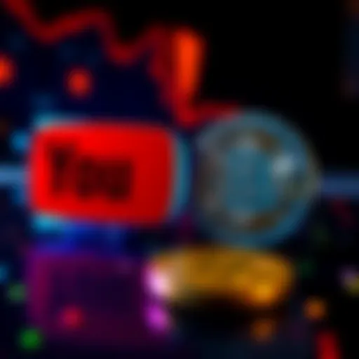 YouTube logo next to a Bitcoin symbol, representing the shutdown of the BTCSessions channel.
