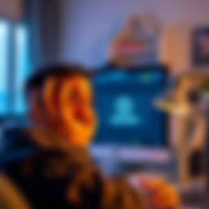 A person looking distressed while on a Zoom call, with a screen displaying a cryptocurrency wallet, symbolizing a scam. The background suggests a home office setup.